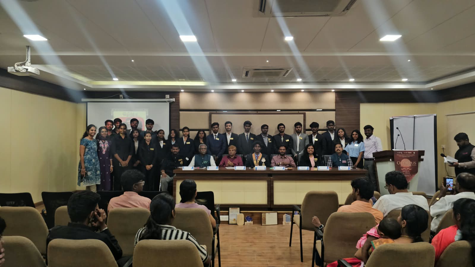 Members of Rotaract Club of Coimbatore Comito at the club installation ceremony